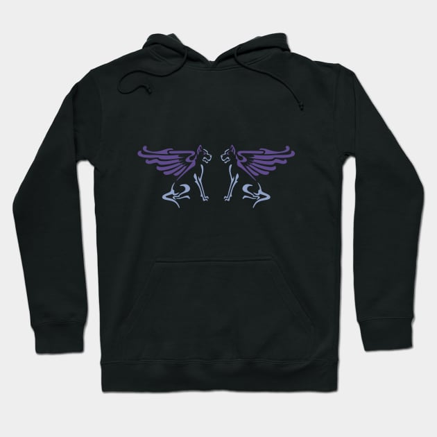 Winged dog Hoodie by VrijFormaat